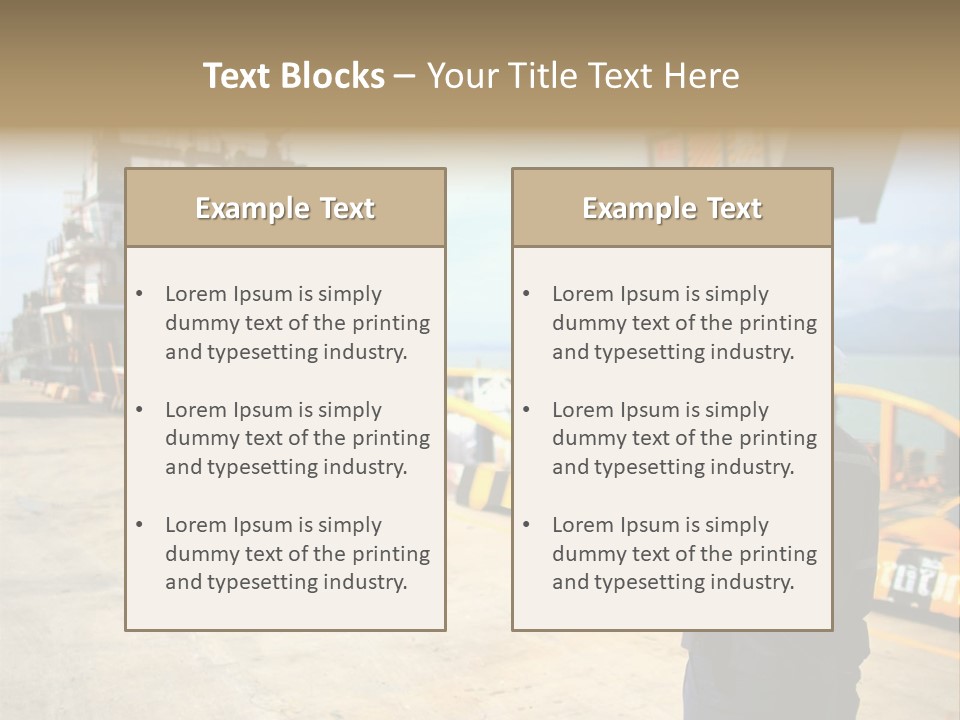 Hours Marine Scene PowerPoint Template