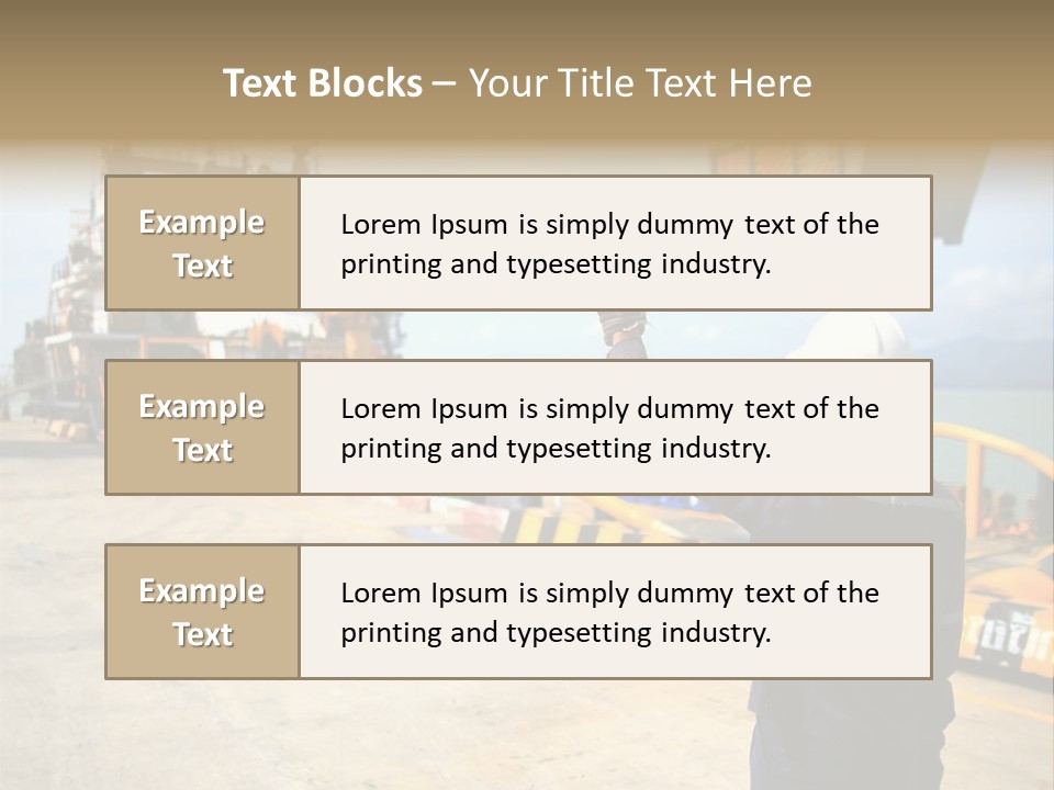 Hours Marine Scene PowerPoint Template