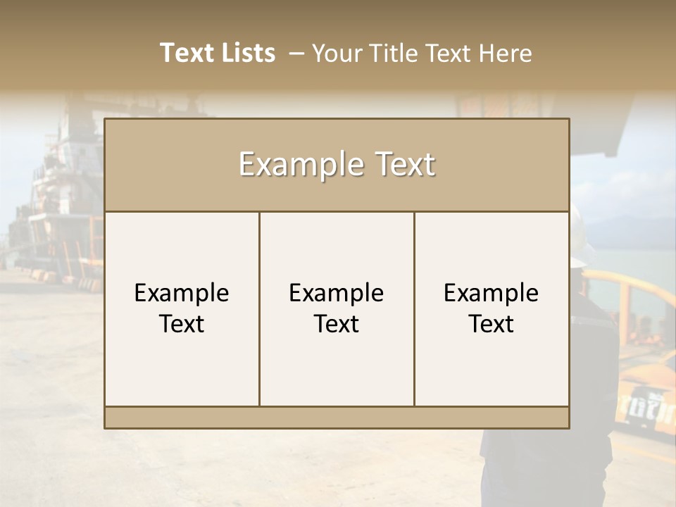 Hours Marine Scene PowerPoint Template