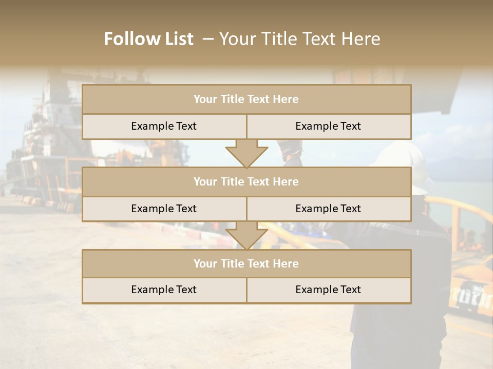Hours Marine Scene PowerPoint Template