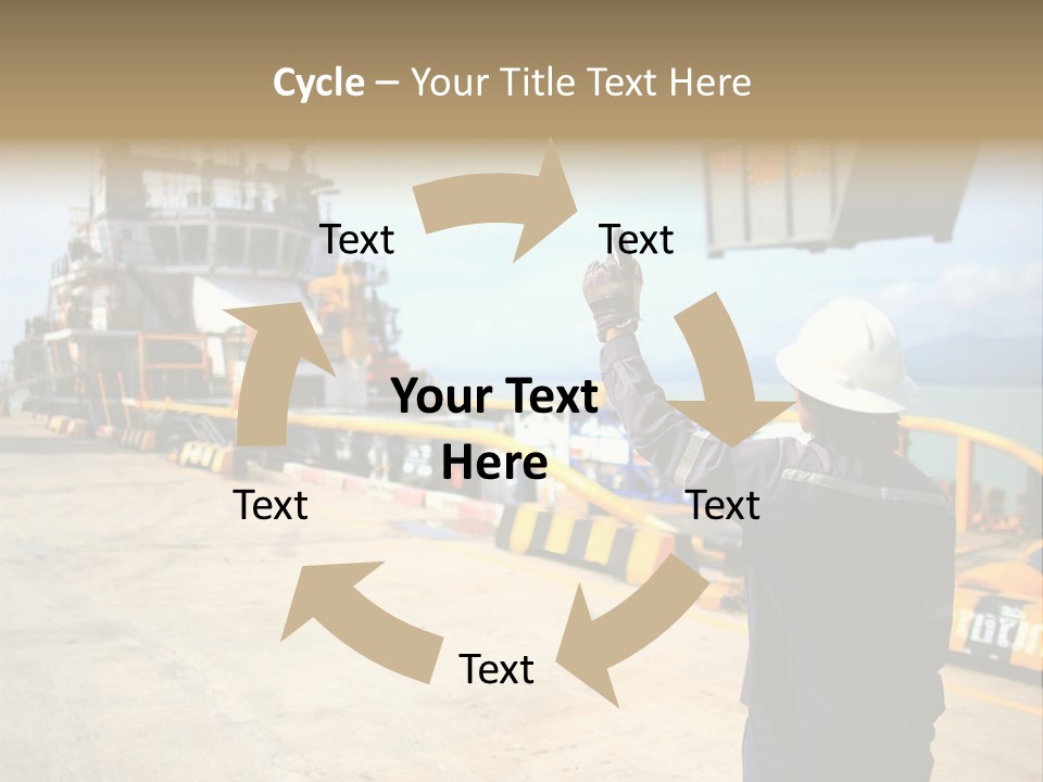 Hours Marine Scene PowerPoint Template