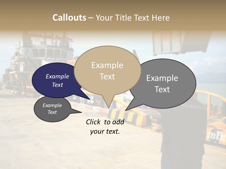 Hours Marine Scene PowerPoint Template
