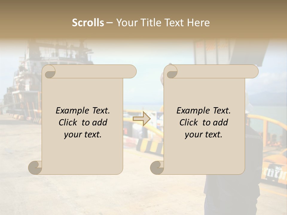 Hours Marine Scene PowerPoint Template