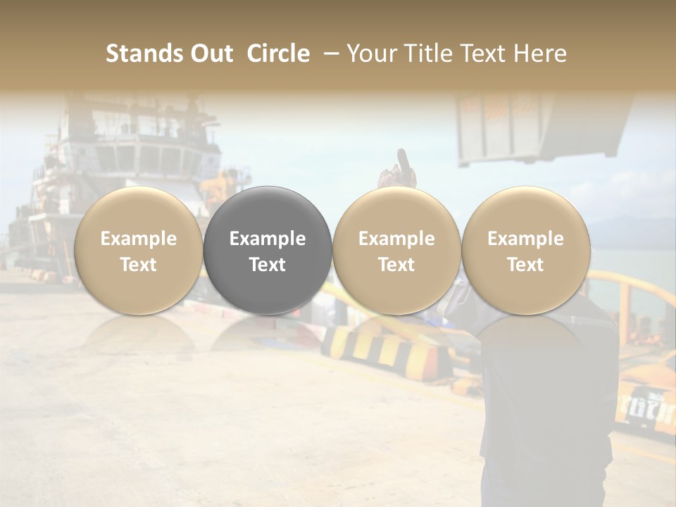 Hours Marine Scene PowerPoint Template