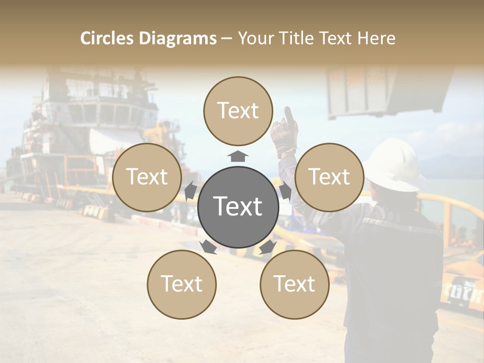 Hours Marine Scene PowerPoint Template
