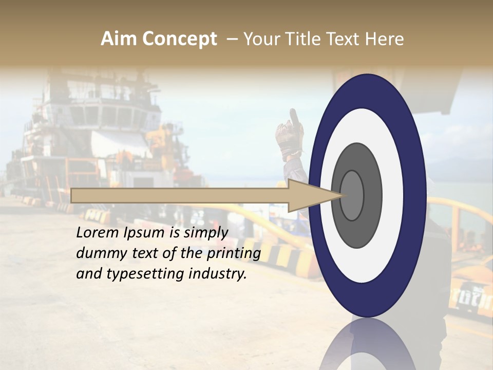 Hours Marine Scene PowerPoint Template