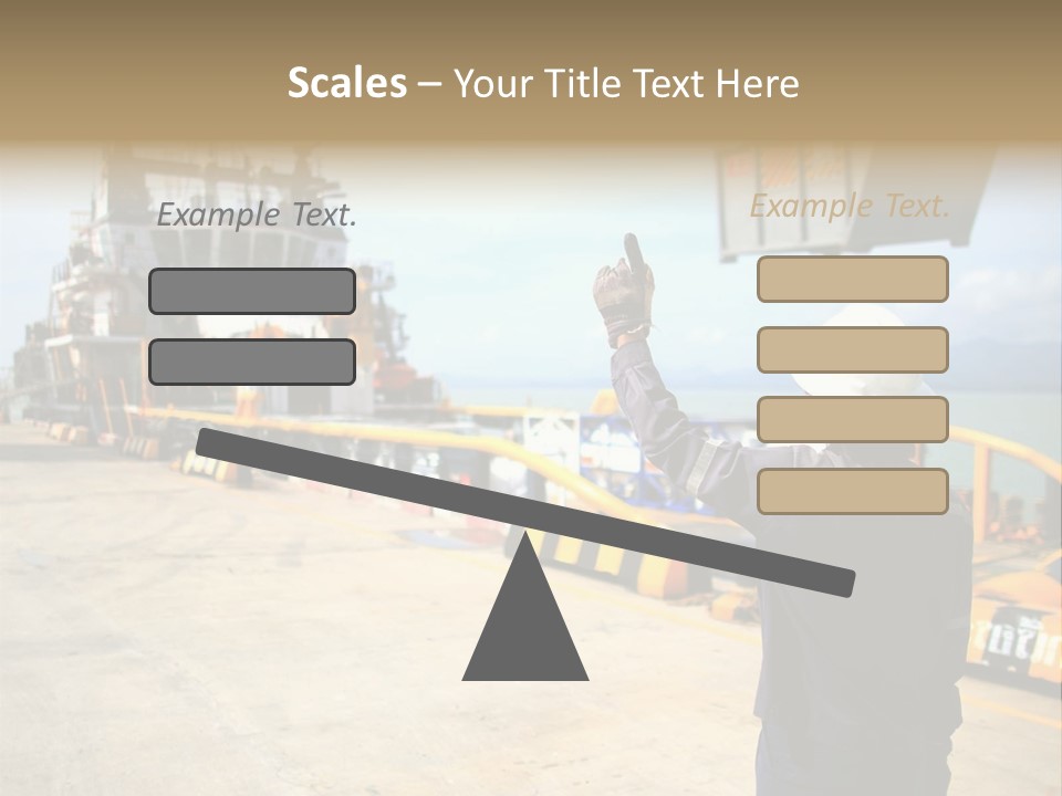 Hours Marine Scene PowerPoint Template