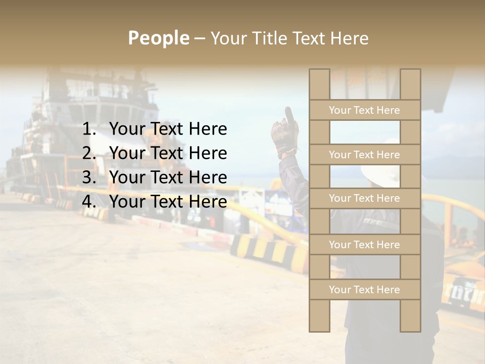 Hours Marine Scene PowerPoint Template