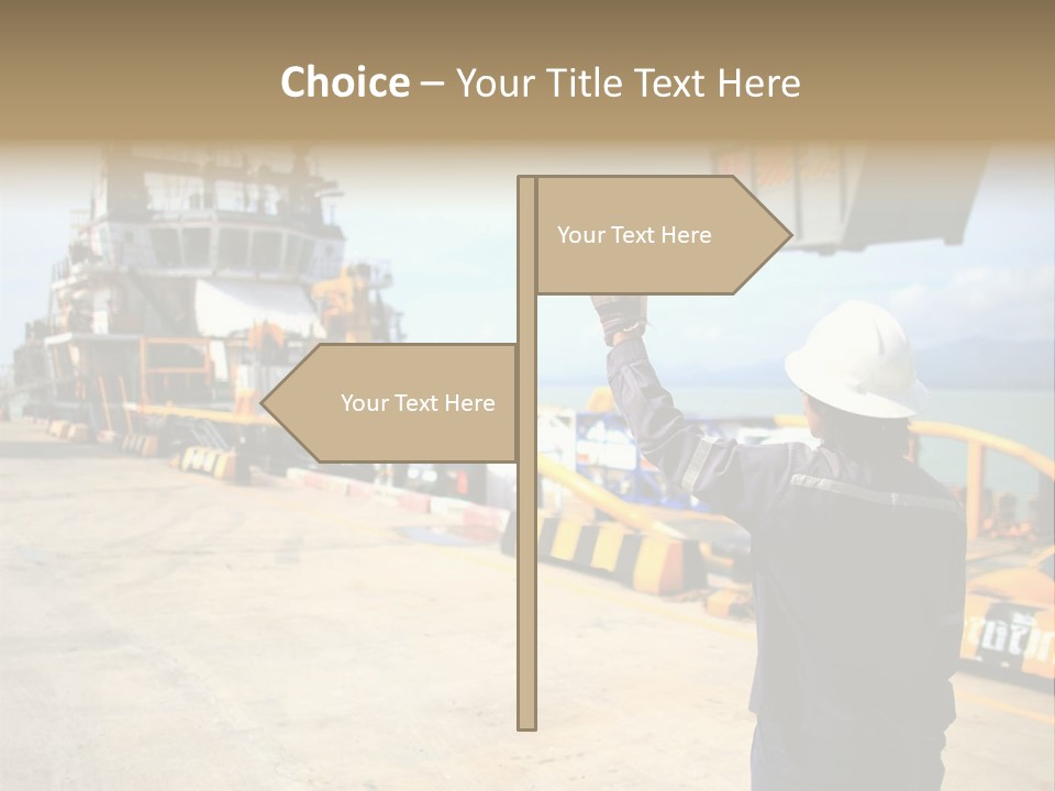 Hours Marine Scene PowerPoint Template