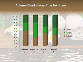 A Wooden Table Topped With Towels And Other Items PowerPoint Template