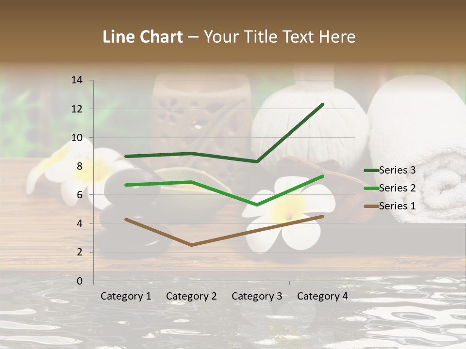 A Wooden Table Topped With Towels And Other Items PowerPoint Template