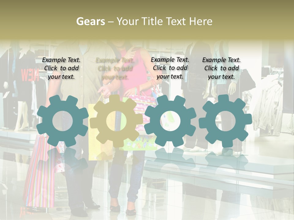 Window Showing Standing PowerPoint Template