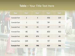 Window Showing Standing PowerPoint Template