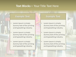 Window Showing Standing PowerPoint Template