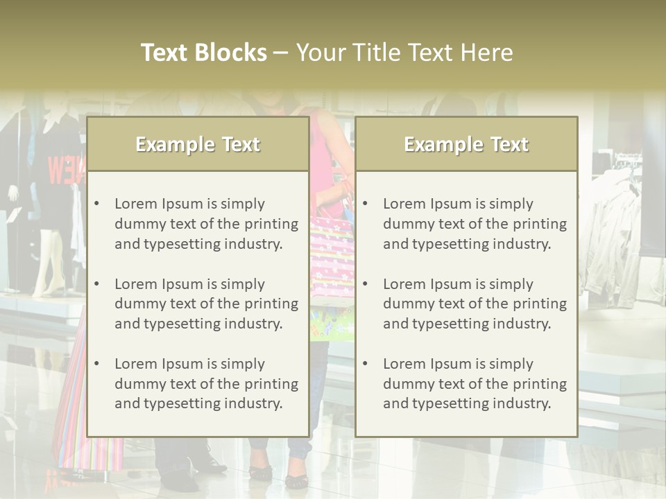 Window Showing Standing PowerPoint Template