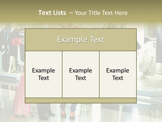 Window Showing Standing PowerPoint Template