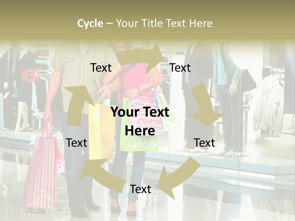 Window Showing Standing PowerPoint Template
