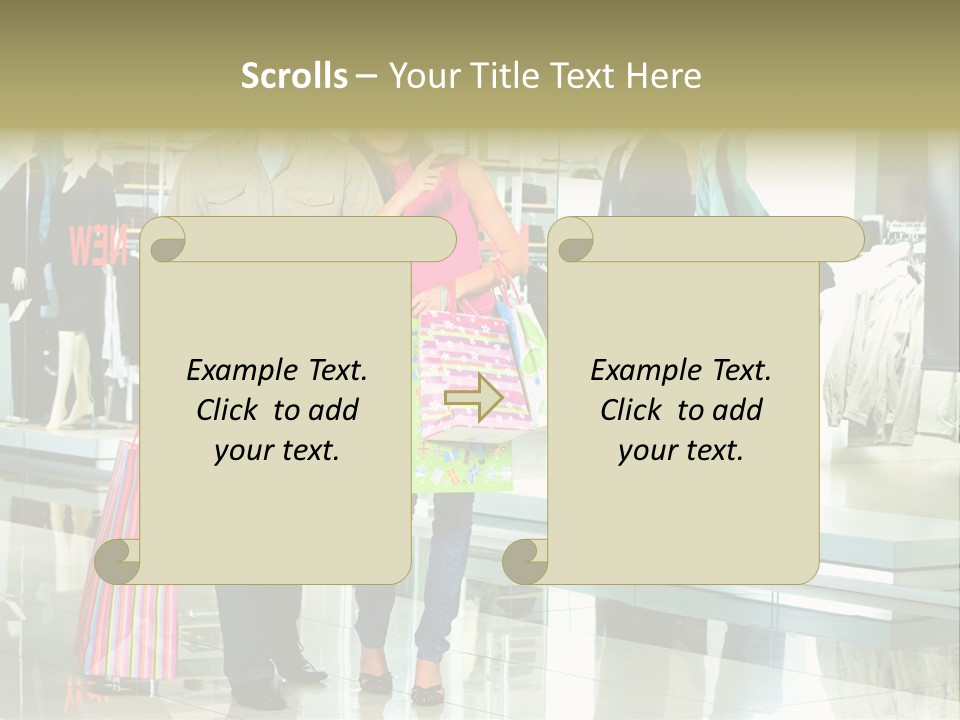 Window Showing Standing PowerPoint Template