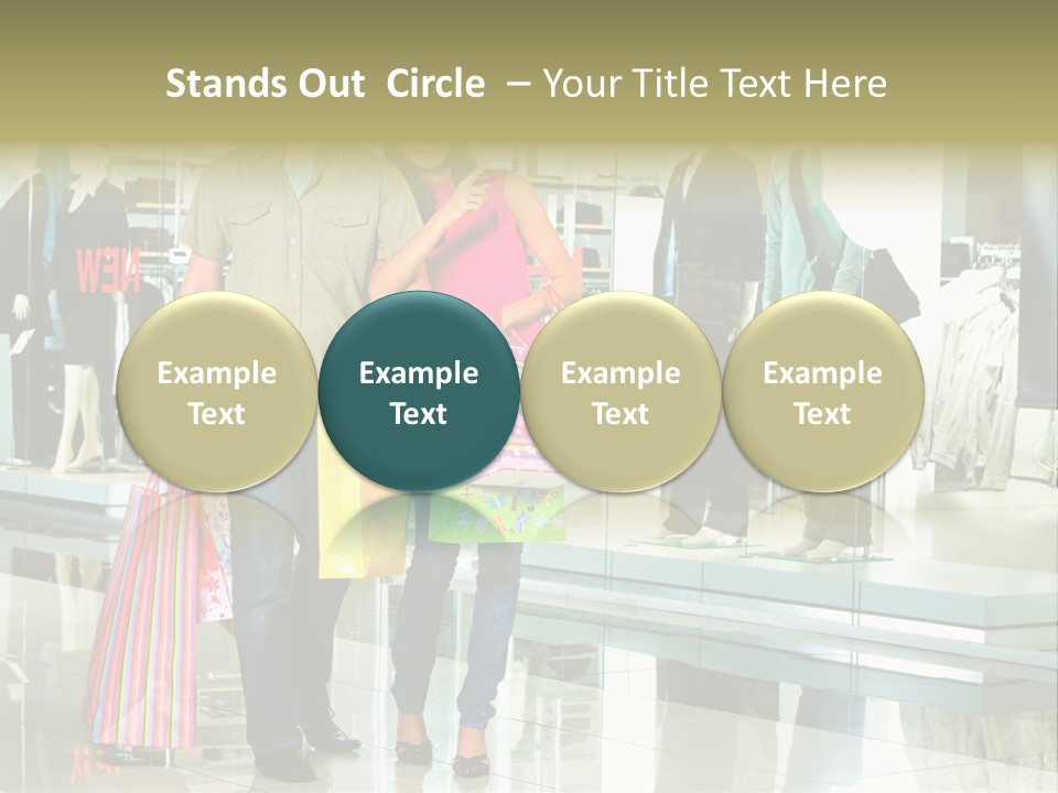 Window Showing Standing PowerPoint Template