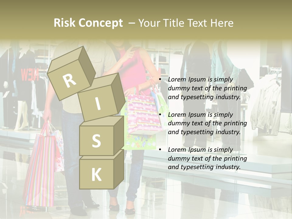 Window Showing Standing PowerPoint Template