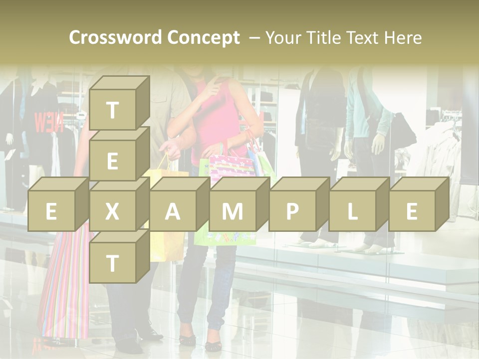 Window Showing Standing PowerPoint Template