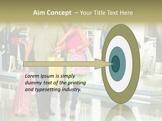 Window Showing Standing PowerPoint Template