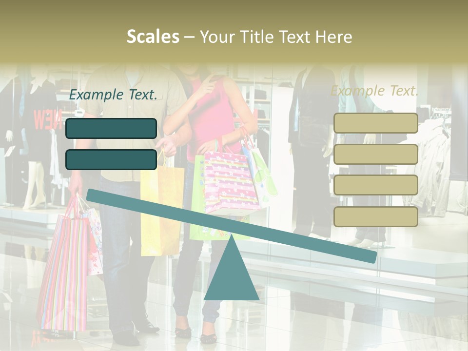 Window Showing Standing PowerPoint Template