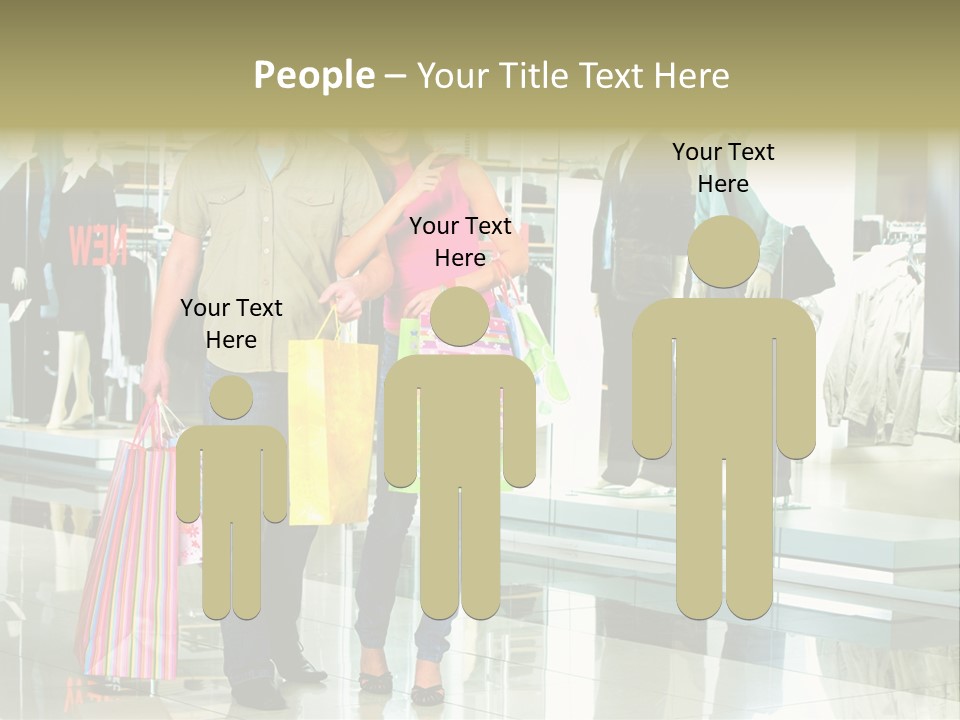 Window Showing Standing PowerPoint Template