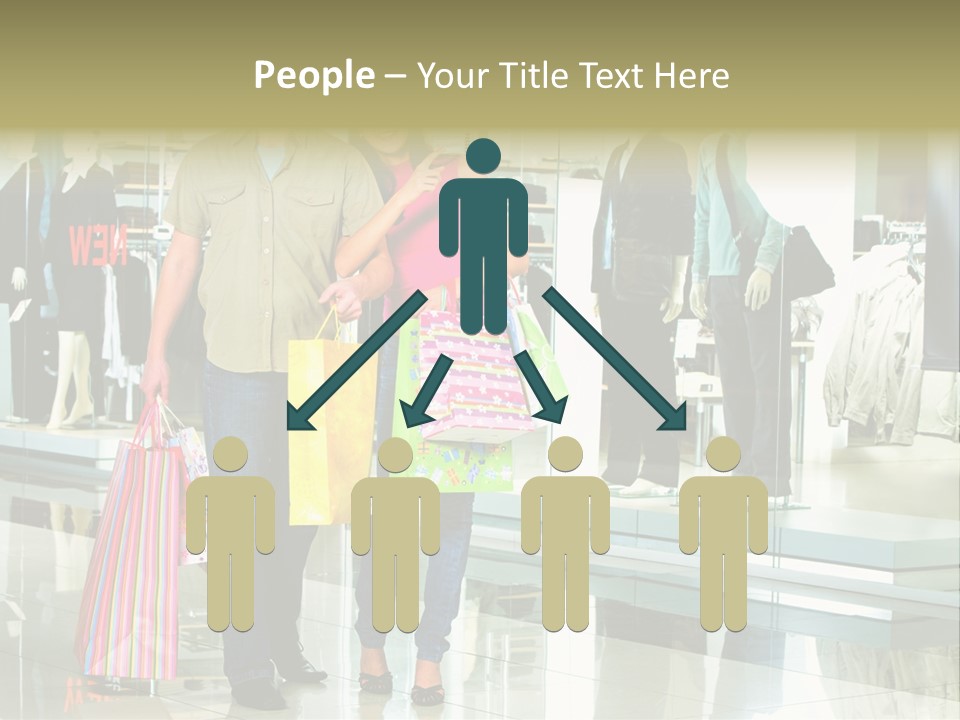 Window Showing Standing PowerPoint Template