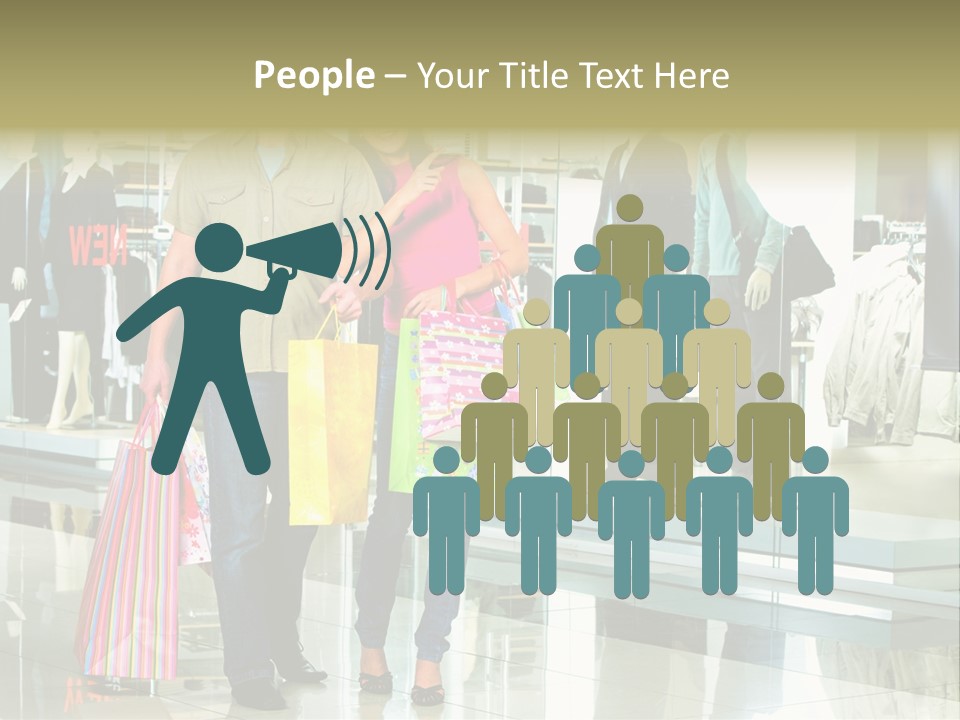 Window Showing Standing PowerPoint Template