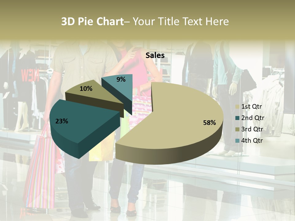 Window Showing Standing PowerPoint Template