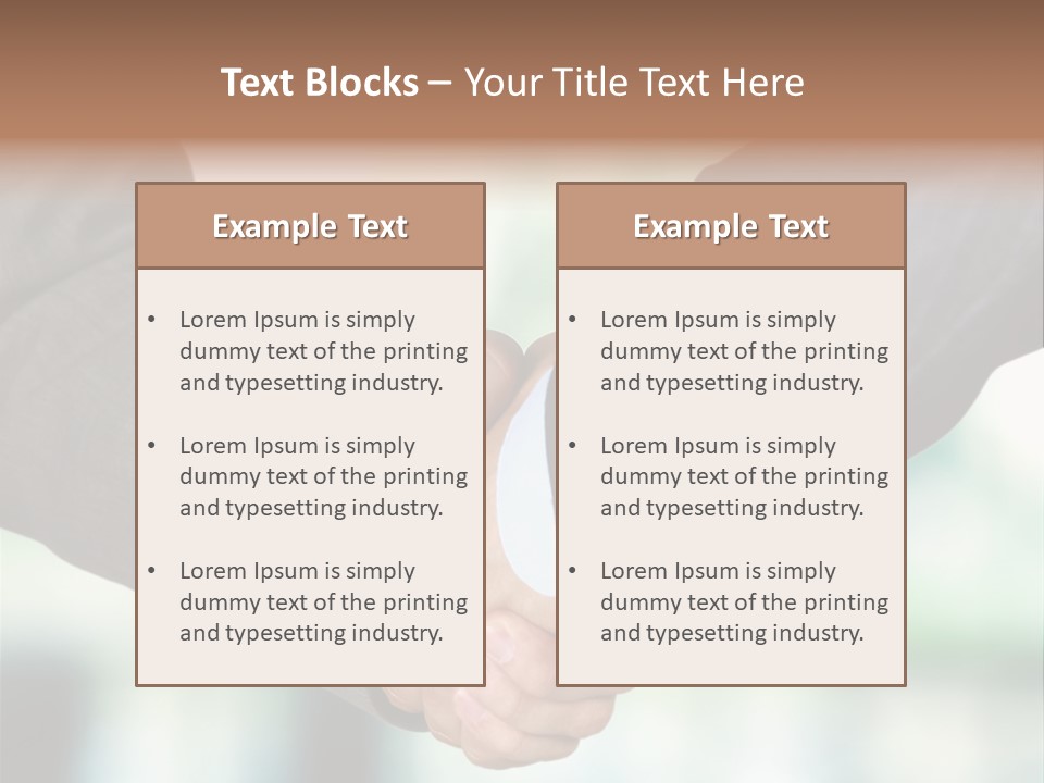 People Hand Together PowerPoint Template