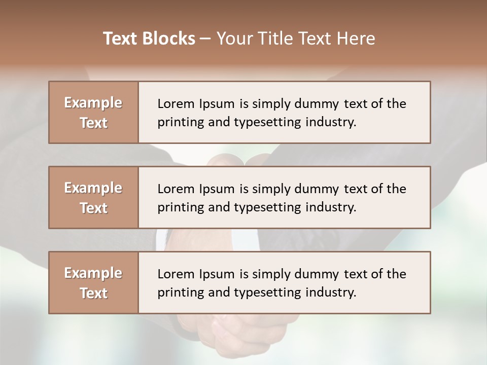 People Hand Together PowerPoint Template