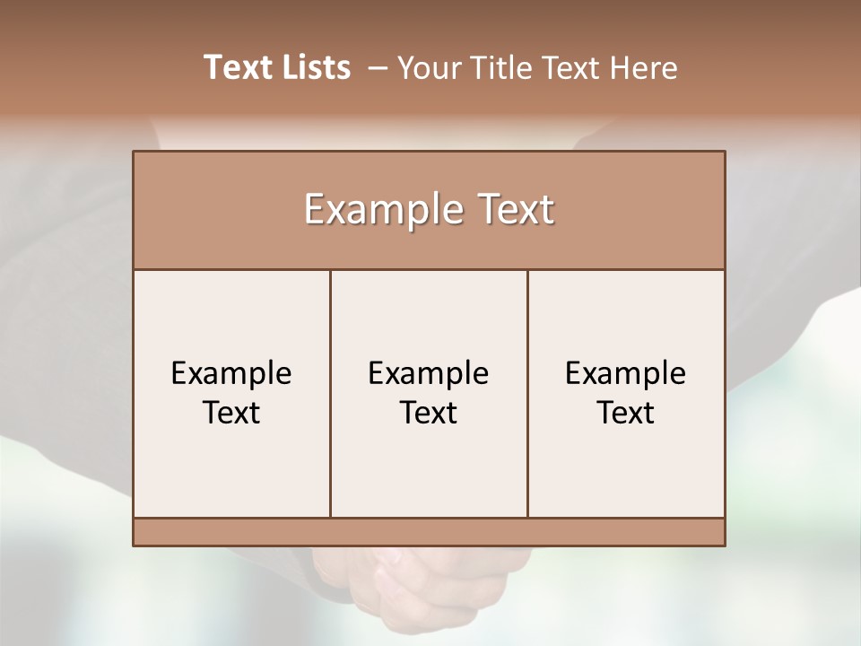 People Hand Together PowerPoint Template