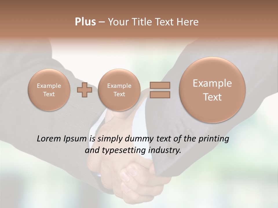 People Hand Together PowerPoint Template