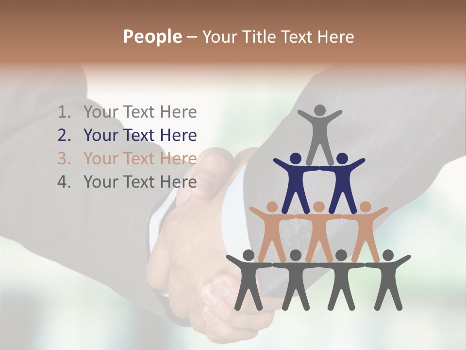 People Hand Together PowerPoint Template