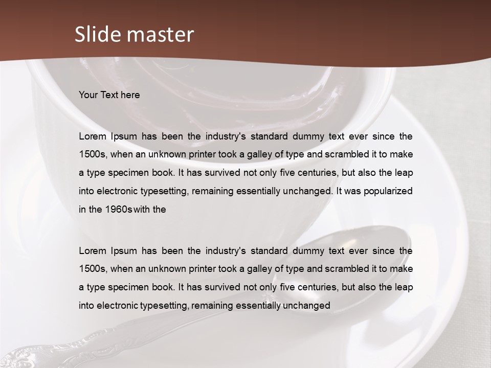 Spoon Cream Brown PowerPoint Template