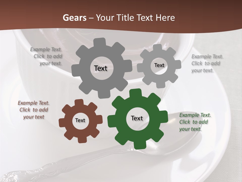 Spoon Cream Brown PowerPoint Template