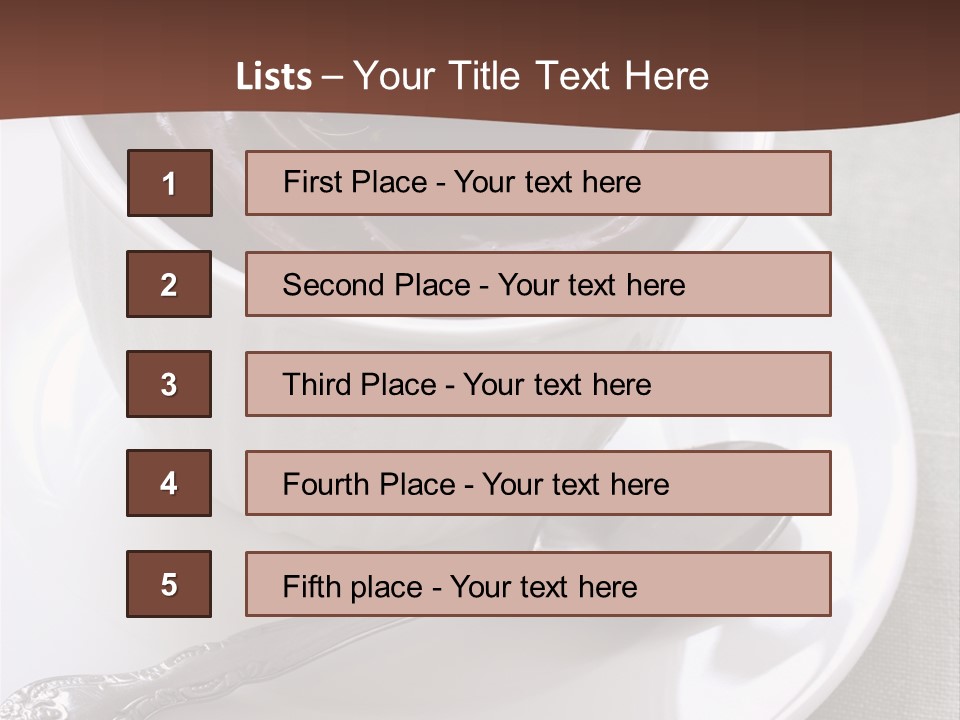 Spoon Cream Brown PowerPoint Template