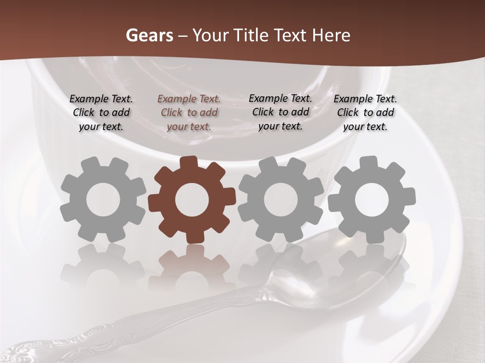 Spoon Cream Brown PowerPoint Template