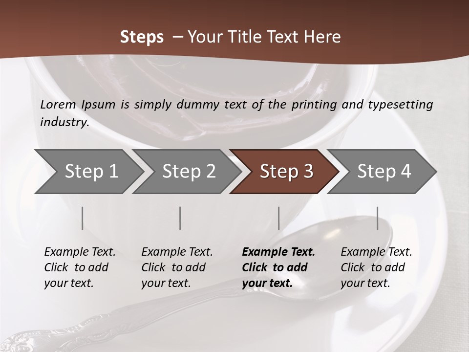 Spoon Cream Brown PowerPoint Template