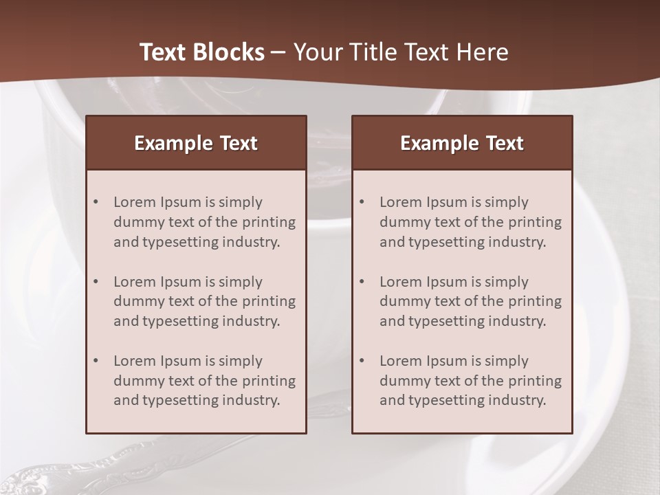 Spoon Cream Brown PowerPoint Template
