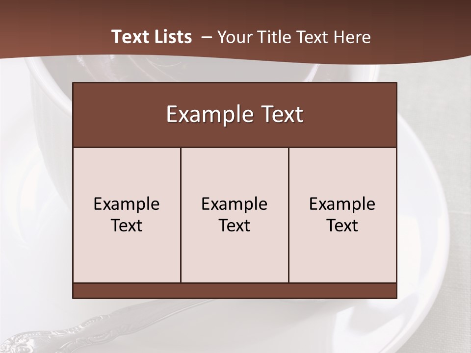 Spoon Cream Brown PowerPoint Template