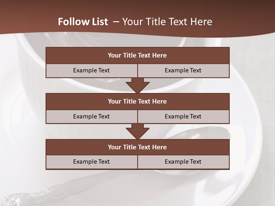 Spoon Cream Brown PowerPoint Template