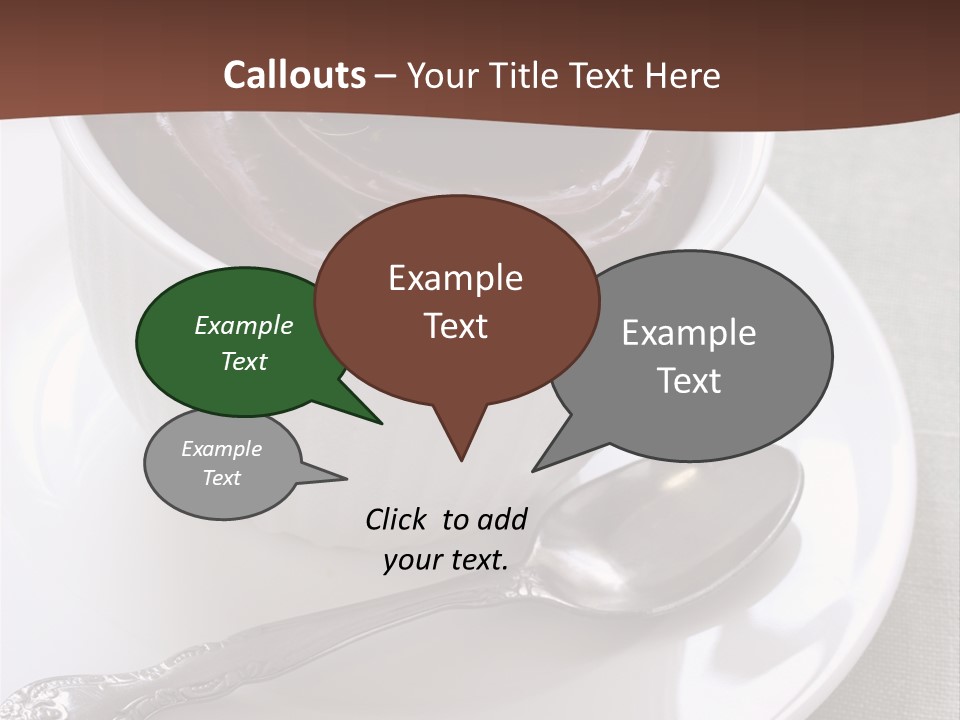 Spoon Cream Brown PowerPoint Template
