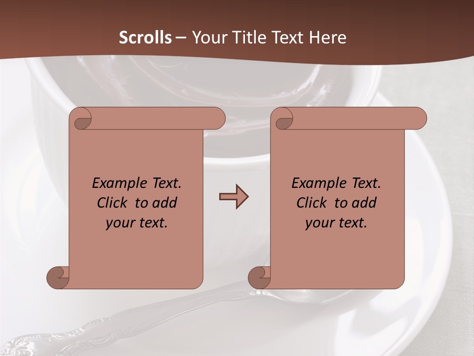 Spoon Cream Brown PowerPoint Template
