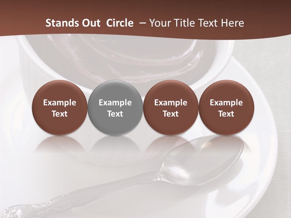 Spoon Cream Brown PowerPoint Template