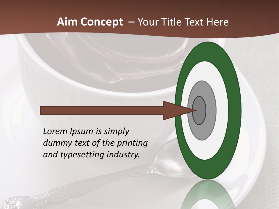 Spoon Cream Brown PowerPoint Template