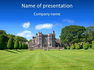 Panoramic Architecture King PowerPoint Template