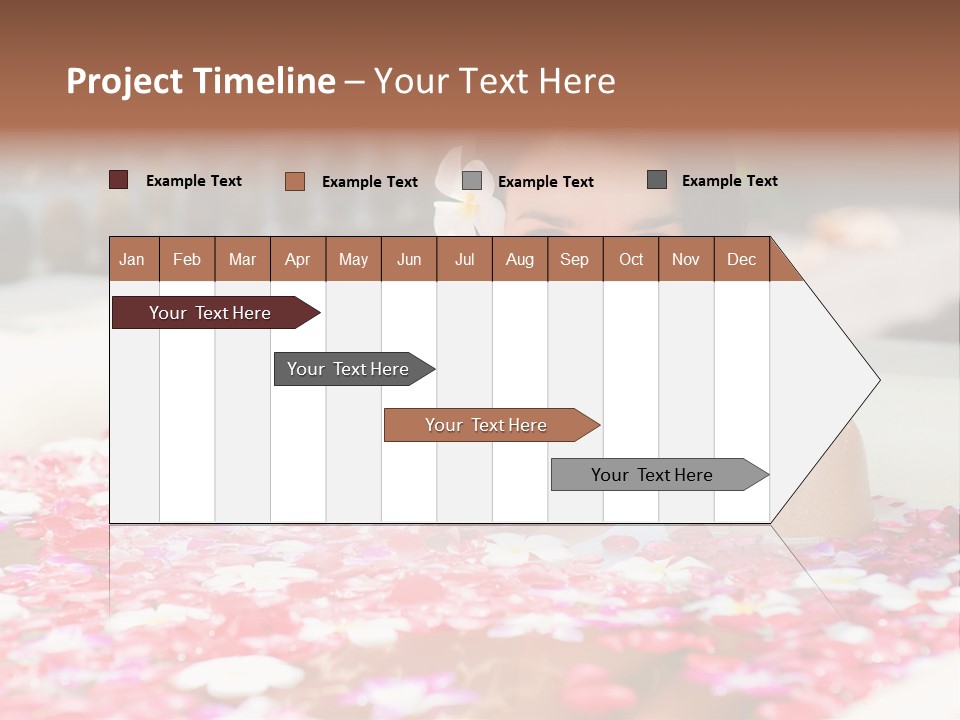 Tropical Woman Bath PowerPoint Template